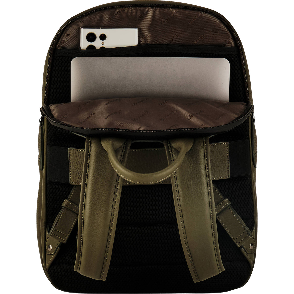 Mochila Oberwerth Pure 2 Zippers (Reporter Verde, 16L) - puertos y conexiones