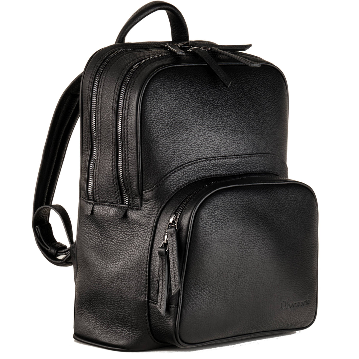 Mochila Oberwerth Q (Full-Grain Leather, Negro) - vista principal