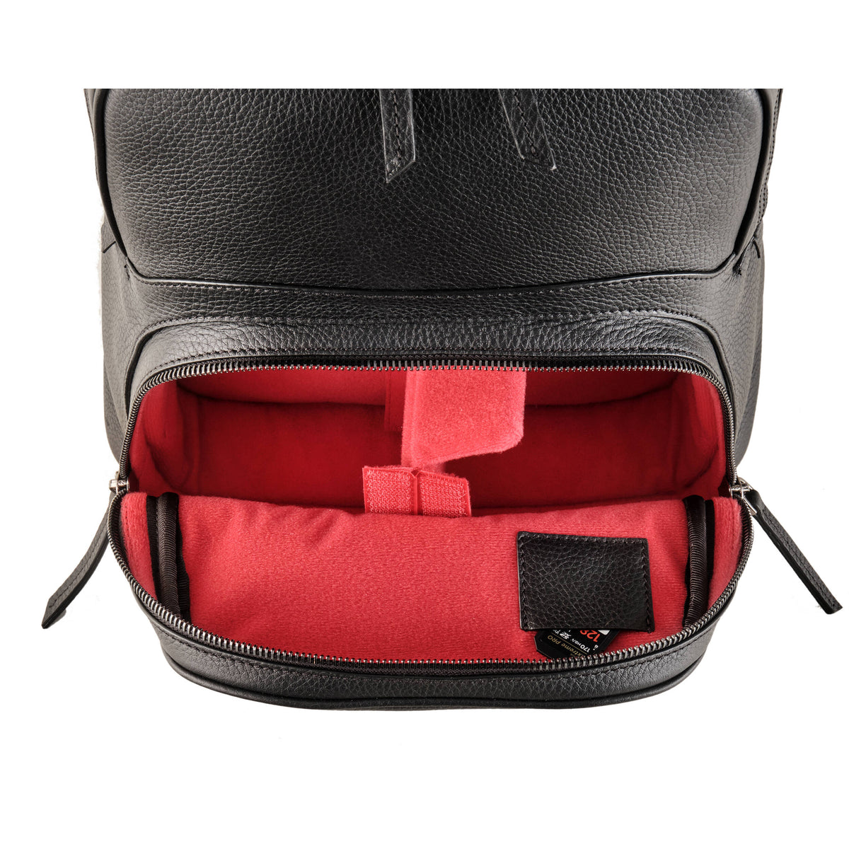 Mochila Oberwerth Q (Full-Grain Leather, Negro) - vista trasera