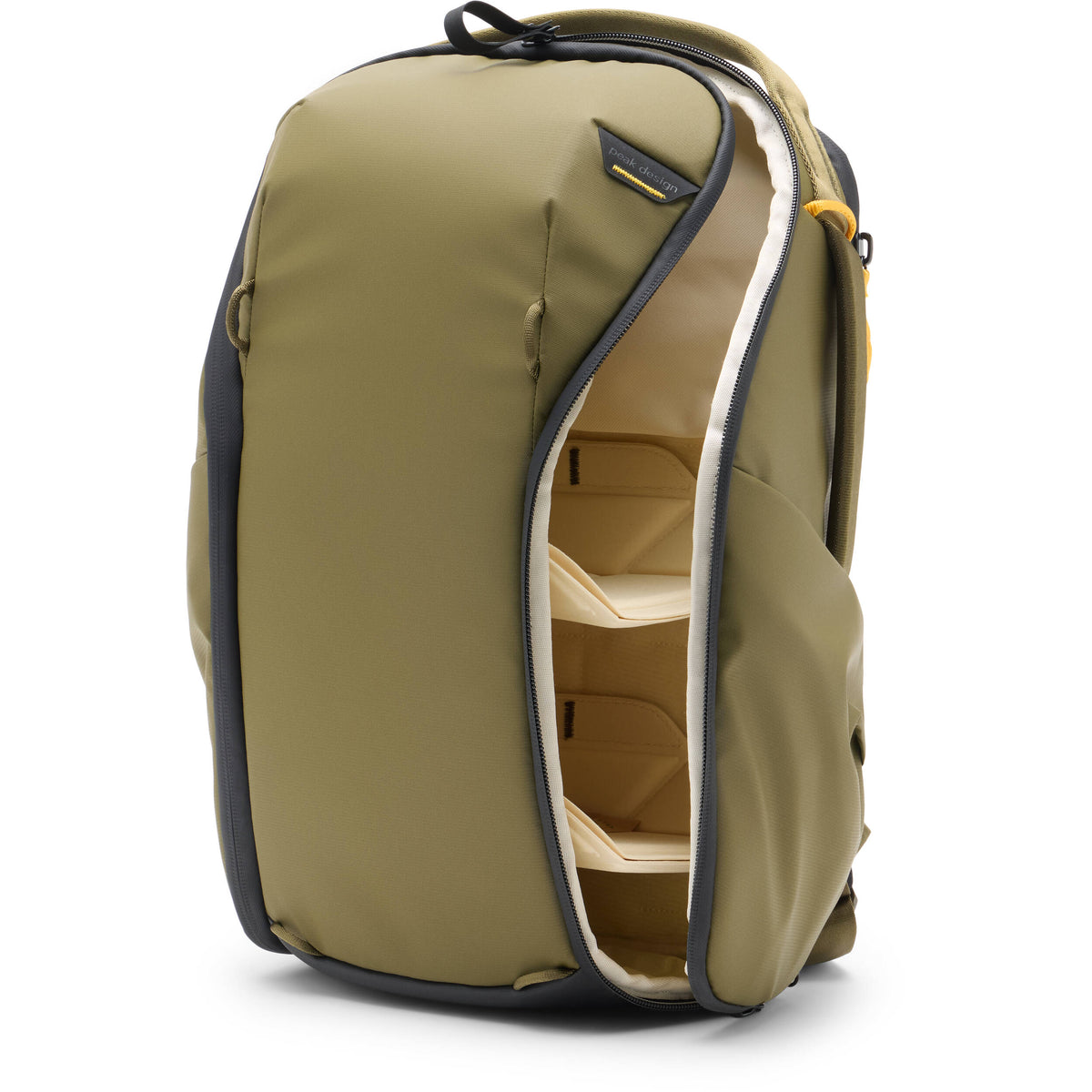 Mochila Peak Design Everyday Zip (Kelp Verde, 15L) - vista frontal