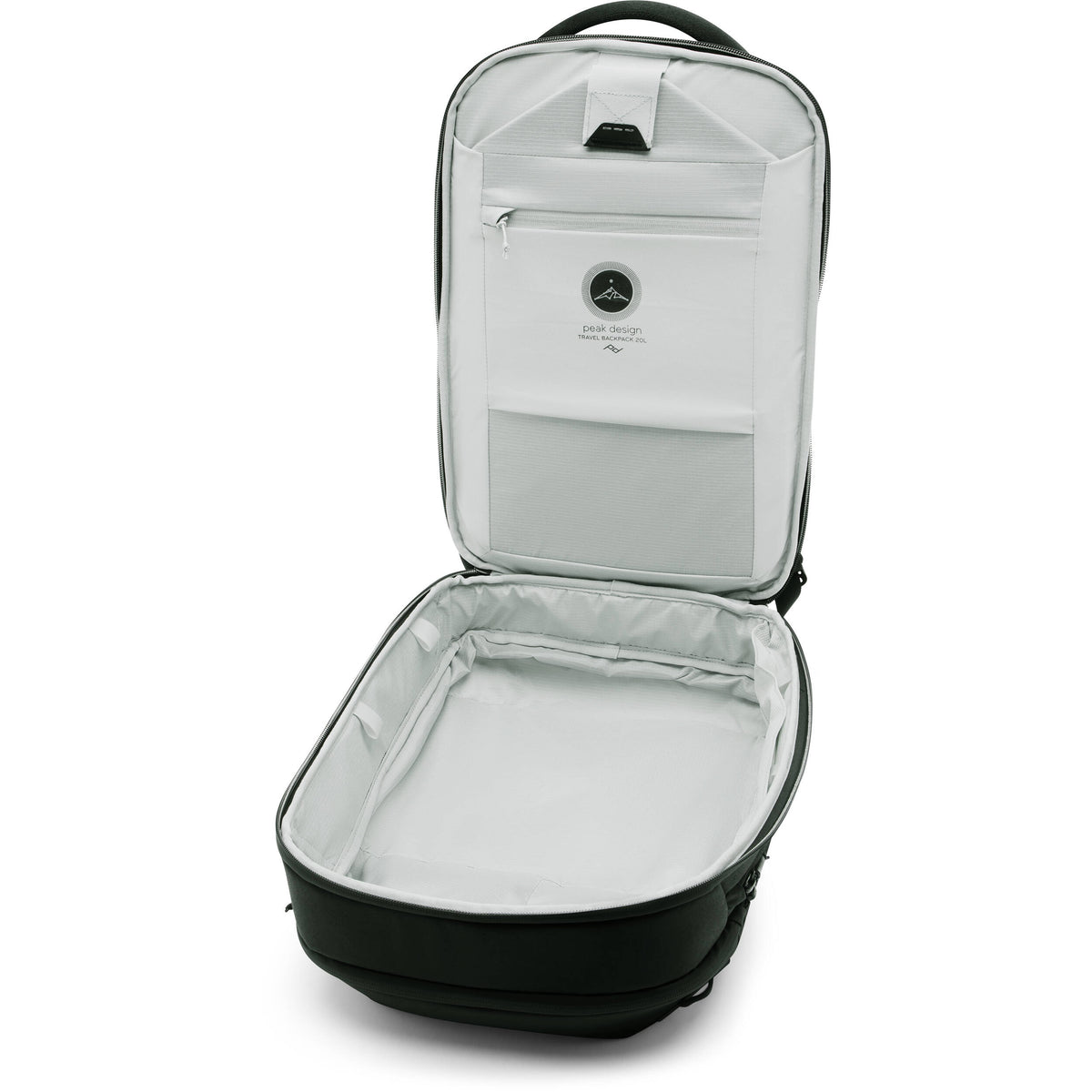 Mochila Peak Design Travel (Negro, 20L) - vista frontal