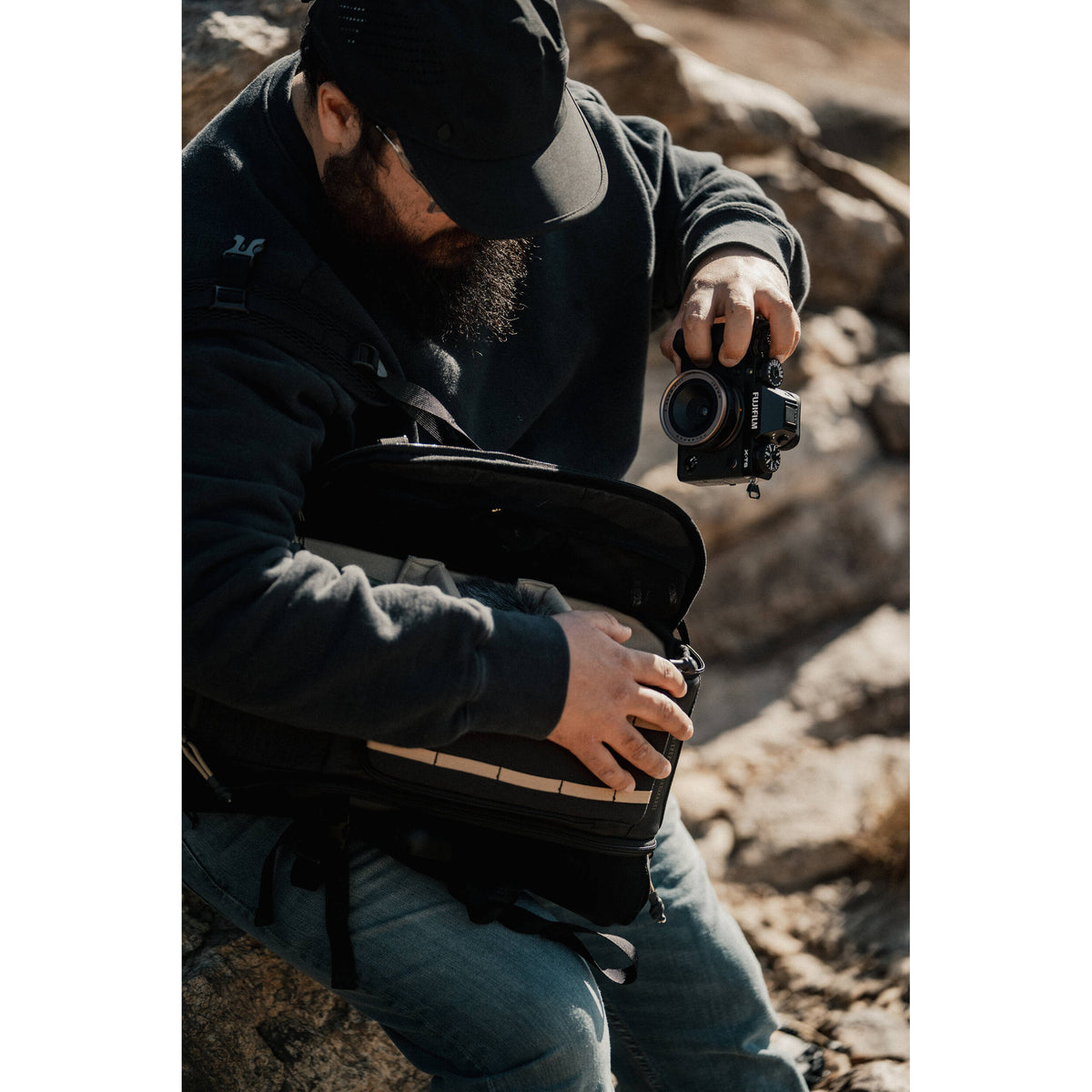 Mochila PolarPro RoadRunner (8L, Negro) - contenido de la caja