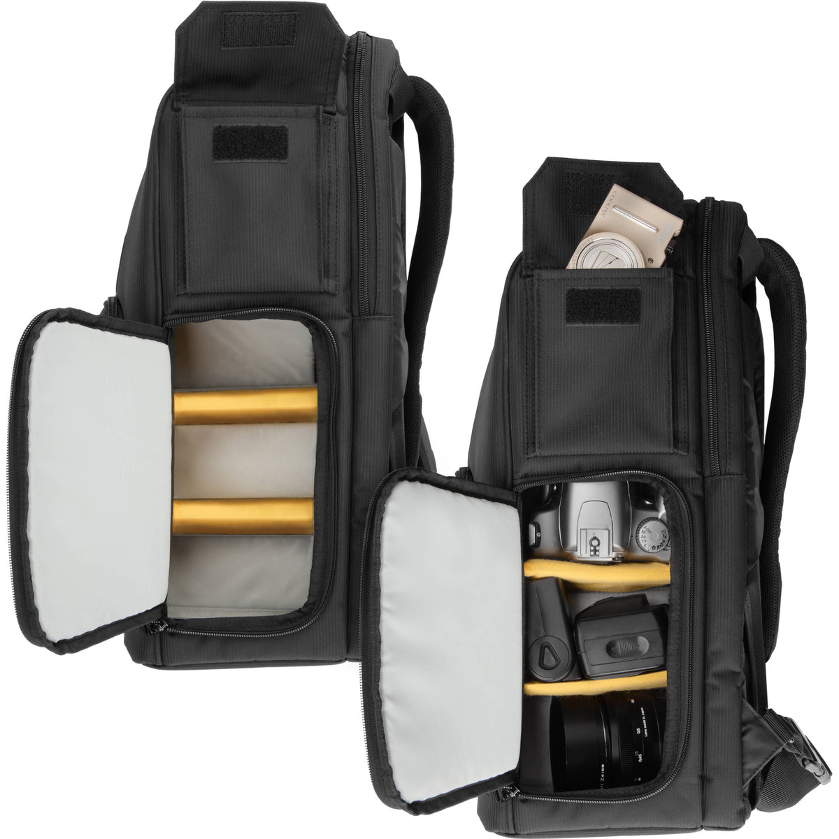 Mochila Ruggard Lynx 75 SlingPack para y 17" Laptop (Negro, Grande) - en uso