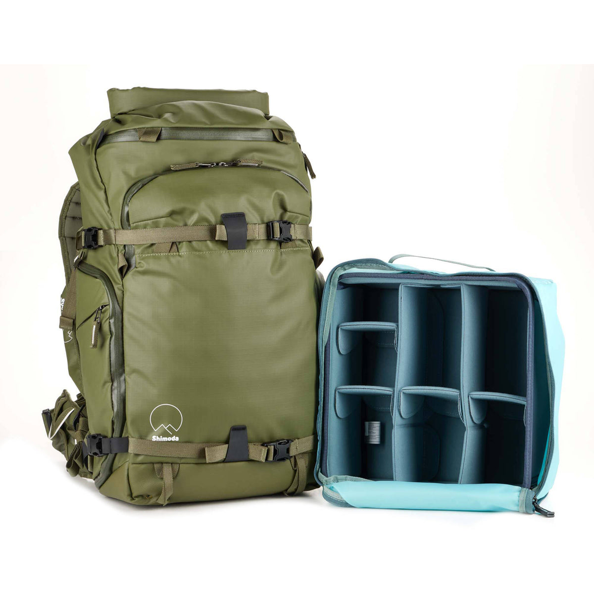 Mochila Shimoda Designs Action X30 V2 Starter Kit (Army Verde, 30L) - vista lateral