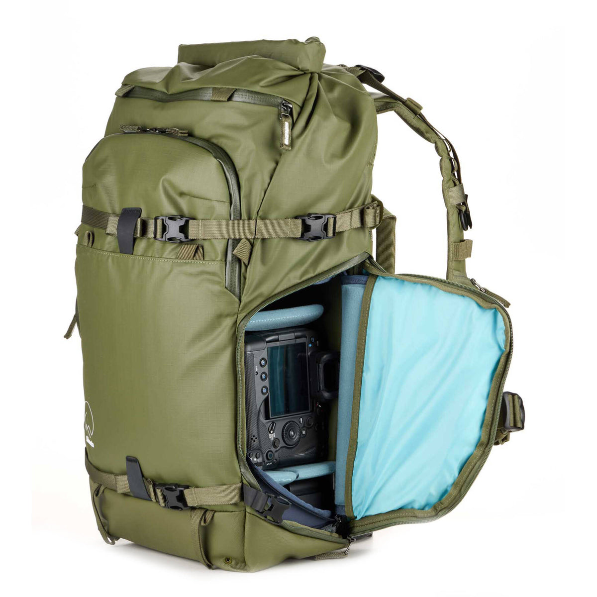 Mochila Shimoda Designs Action X40 V2 Starter Kit (Army Verde, 40L) - vista lateral