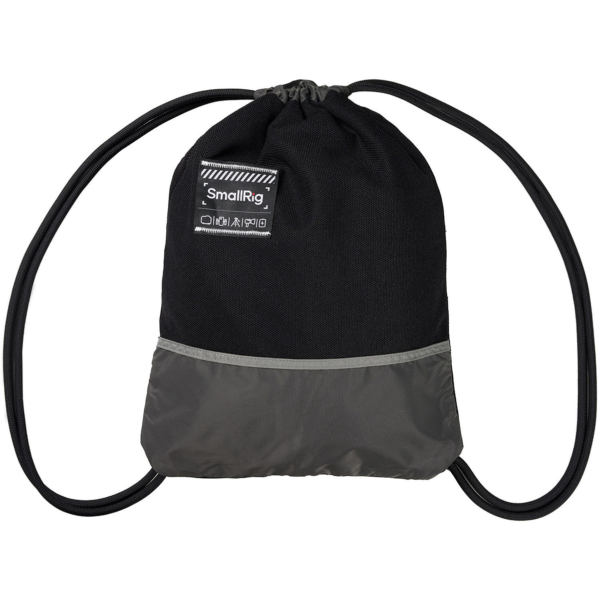 Mochila SmallRig Lightweight con cordón (Negro) - vista frontal