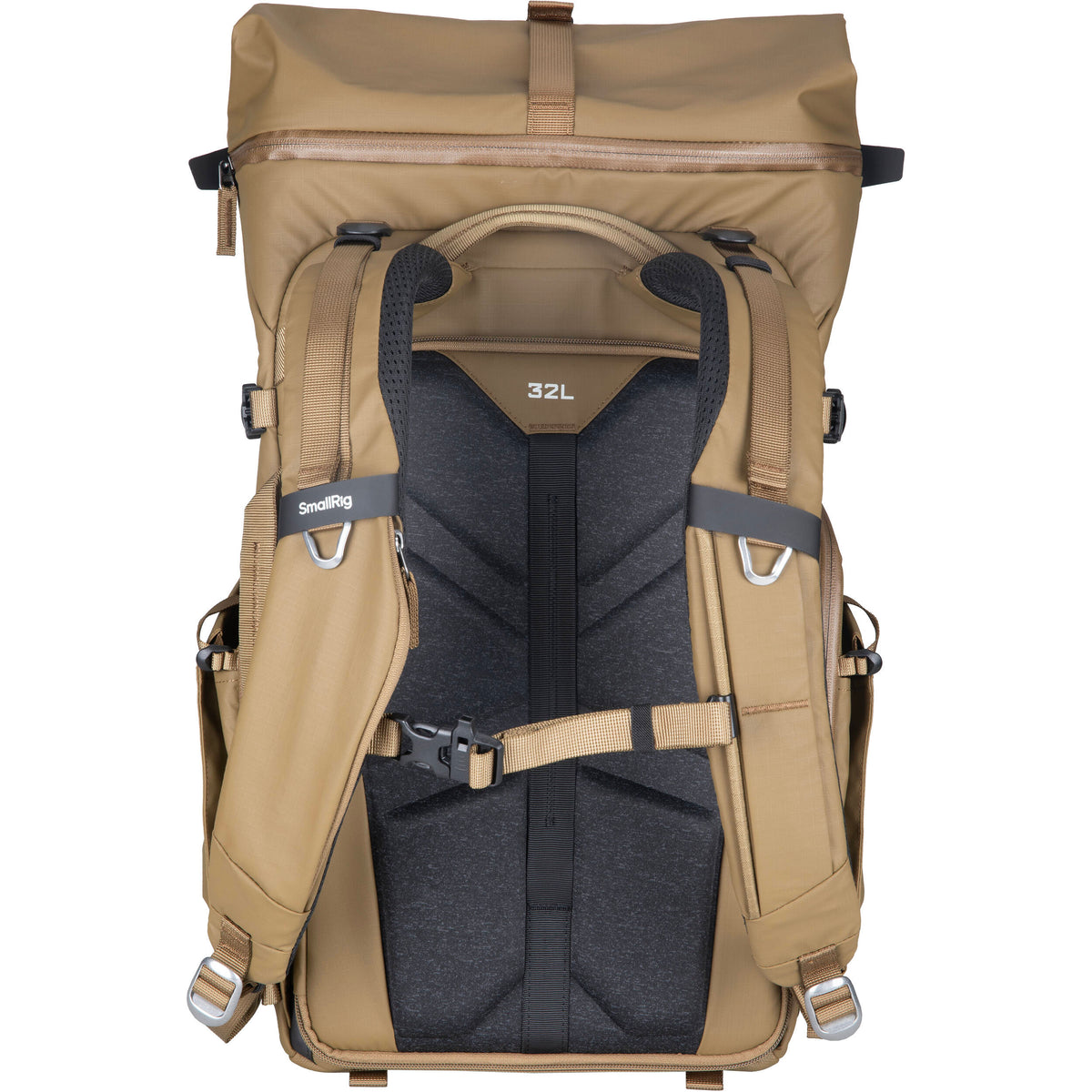 Mochila SmallRig Professional Outdoor Roll-Top (Negro, 40L) - vista frontal