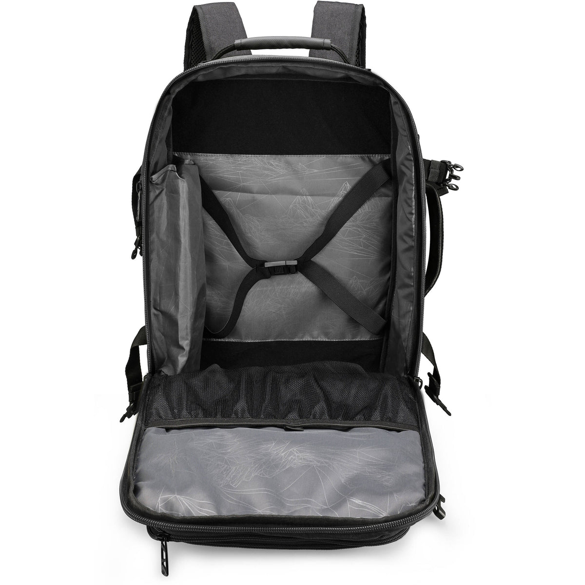 Mochila Swissdigital Berg Pro XL (Negro, 37L) - vista lateral