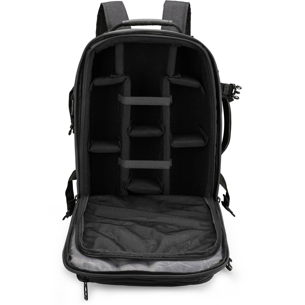 Mochila Swissdigital Berg Pro XL (Negro, 37L) - puertos y conexiones
