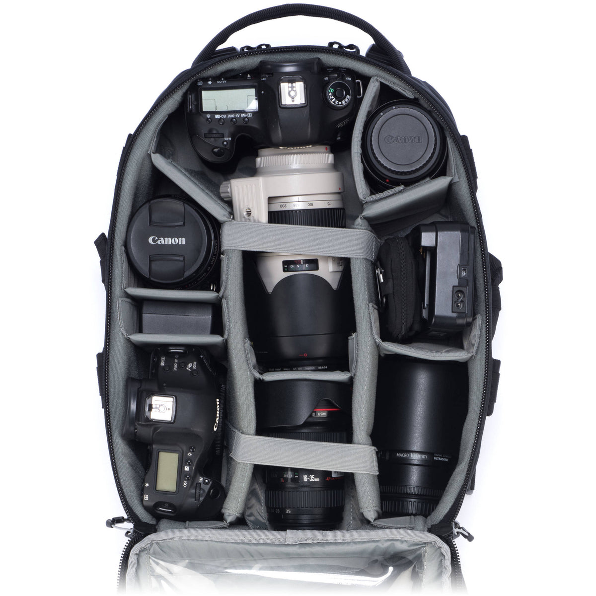 Mochila Tamrac Professional Series: Anvil 17 (Negro) - puertos y conexiones
