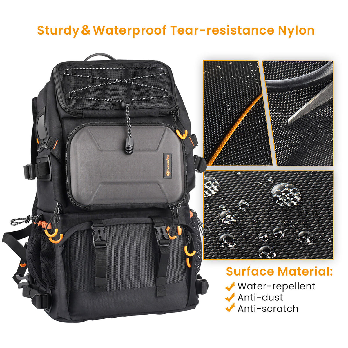 Mochila TARION PB-01 Professional 2-in-1 (Negro, 25L) - contenido de la caja
