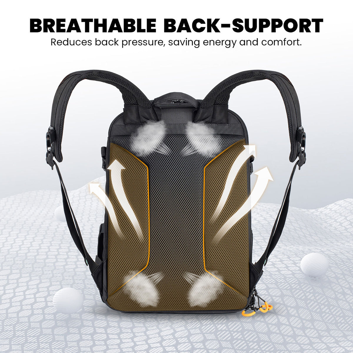 Mochila TARION PB-L Professional - puertos y conexiones