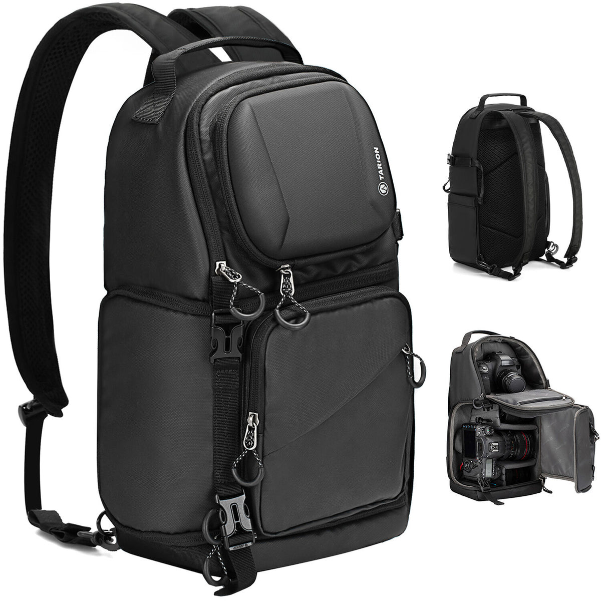 Mochila TARION TR-S Convertible Sling - puertos y conexiones