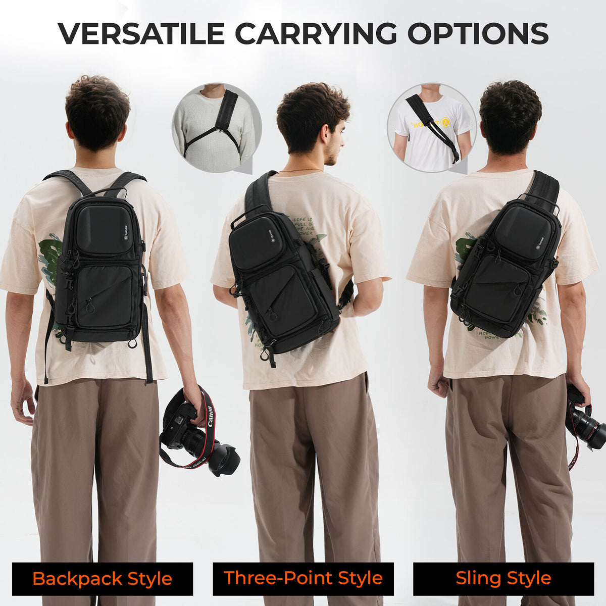 Mochila TARION TR-S Convertible Sling - detalle