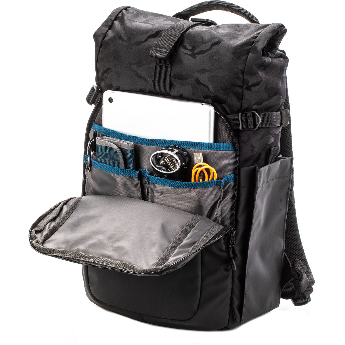Mochila Tenba Fulton v2 10L Photo (Negro/Negro Camo) - vista lateral