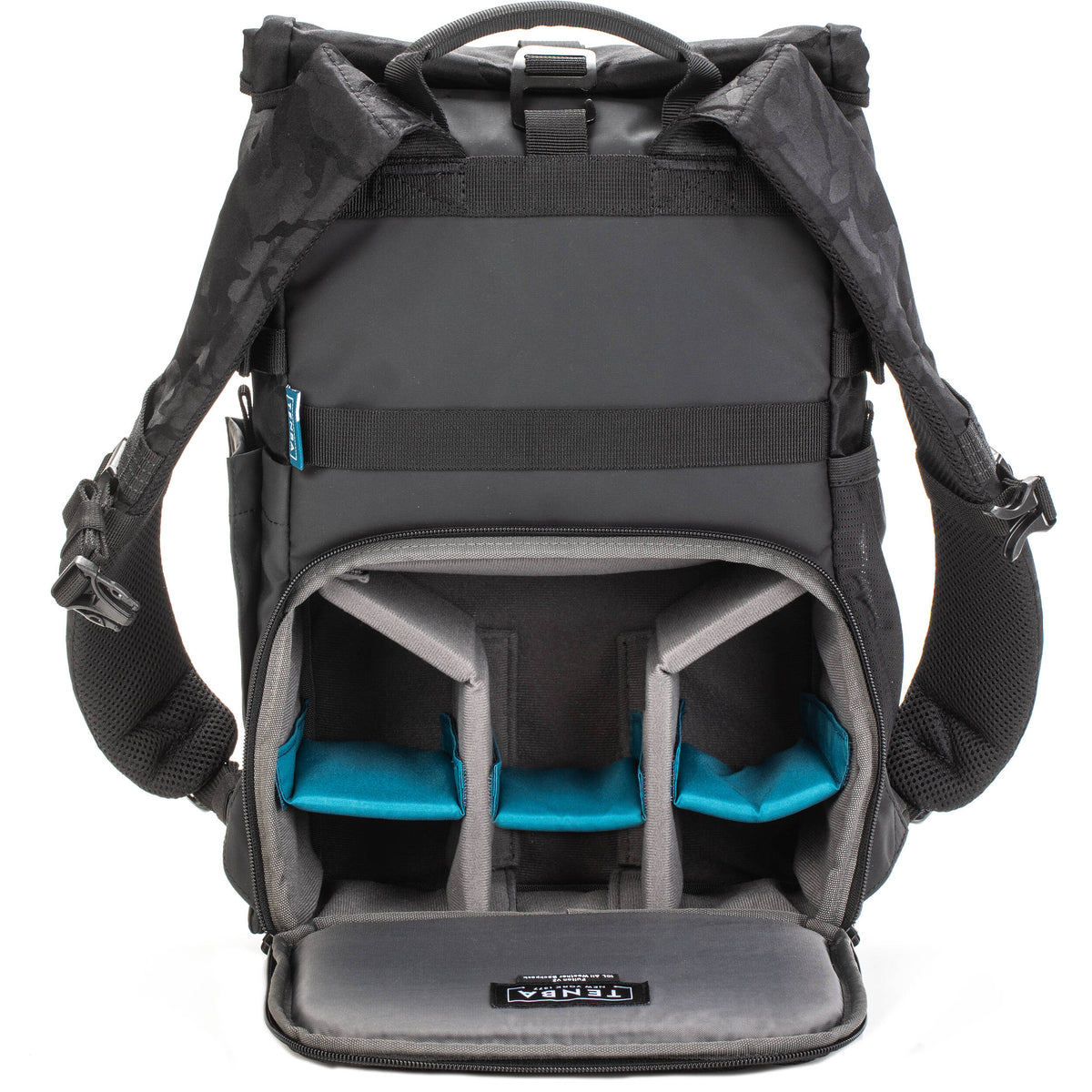 Mochila Tenba Fulton v2 14L Photo (Negro/Negro Camo) - vista trasera