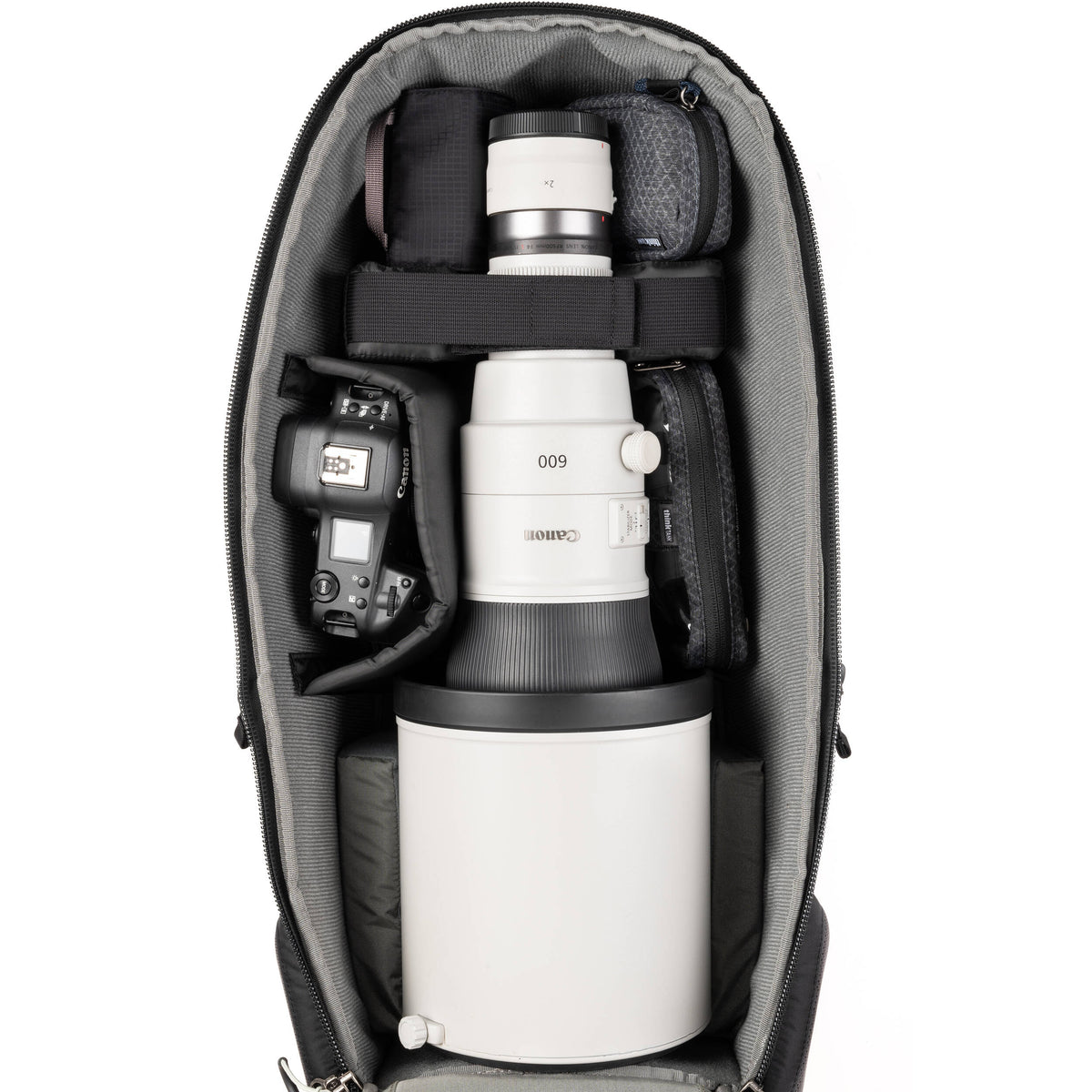 Mochila Think Tank Photo BackLight largo Lens (Slate Negro) - detalle
