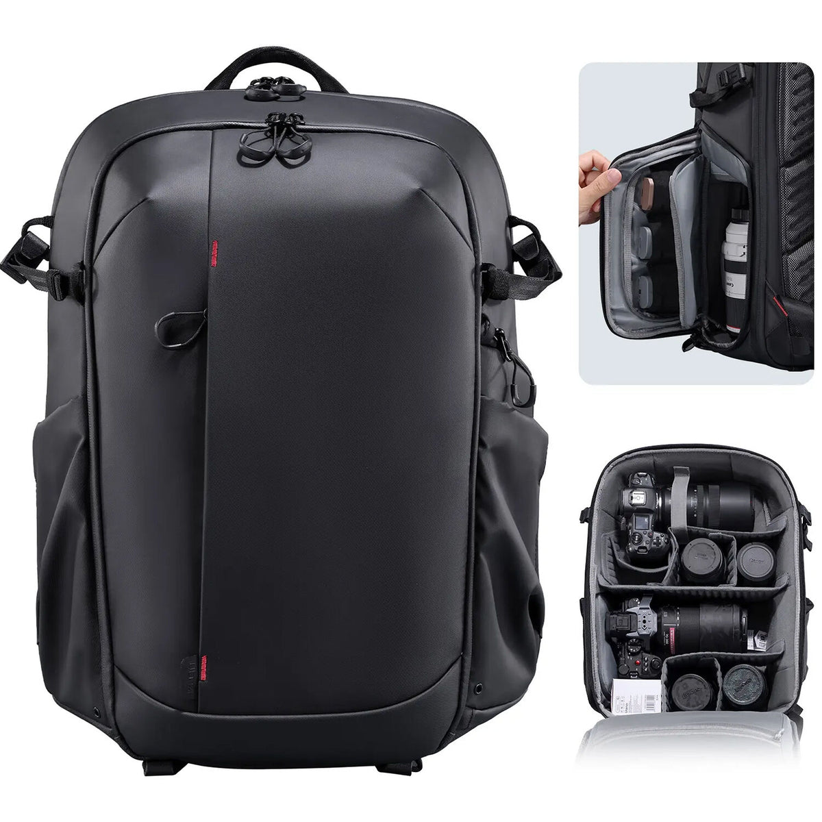 Mochila Ulanzi BP09 (Negro, 22L) - en uso