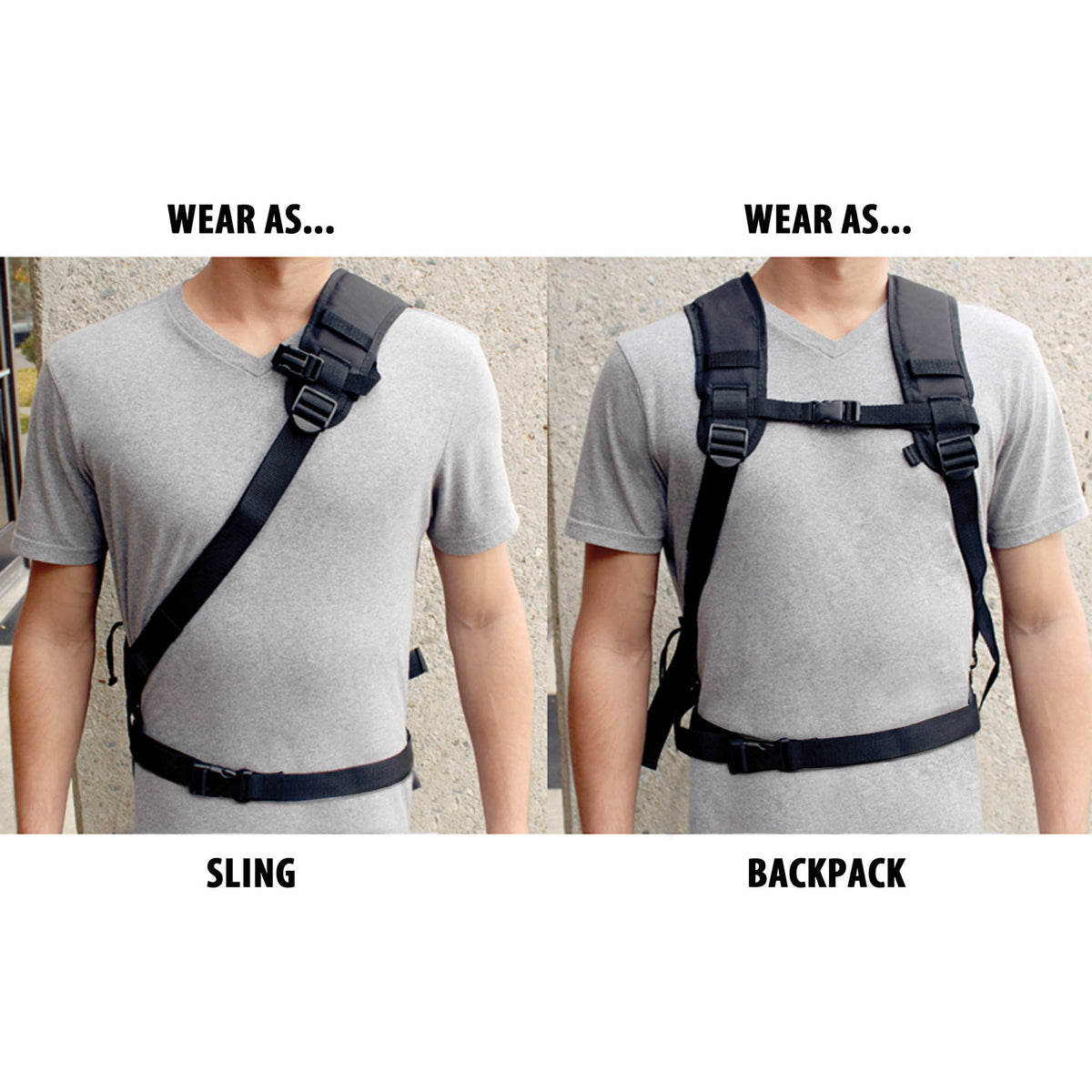 Mochila USA GEAR S17 (Azul) - en uso