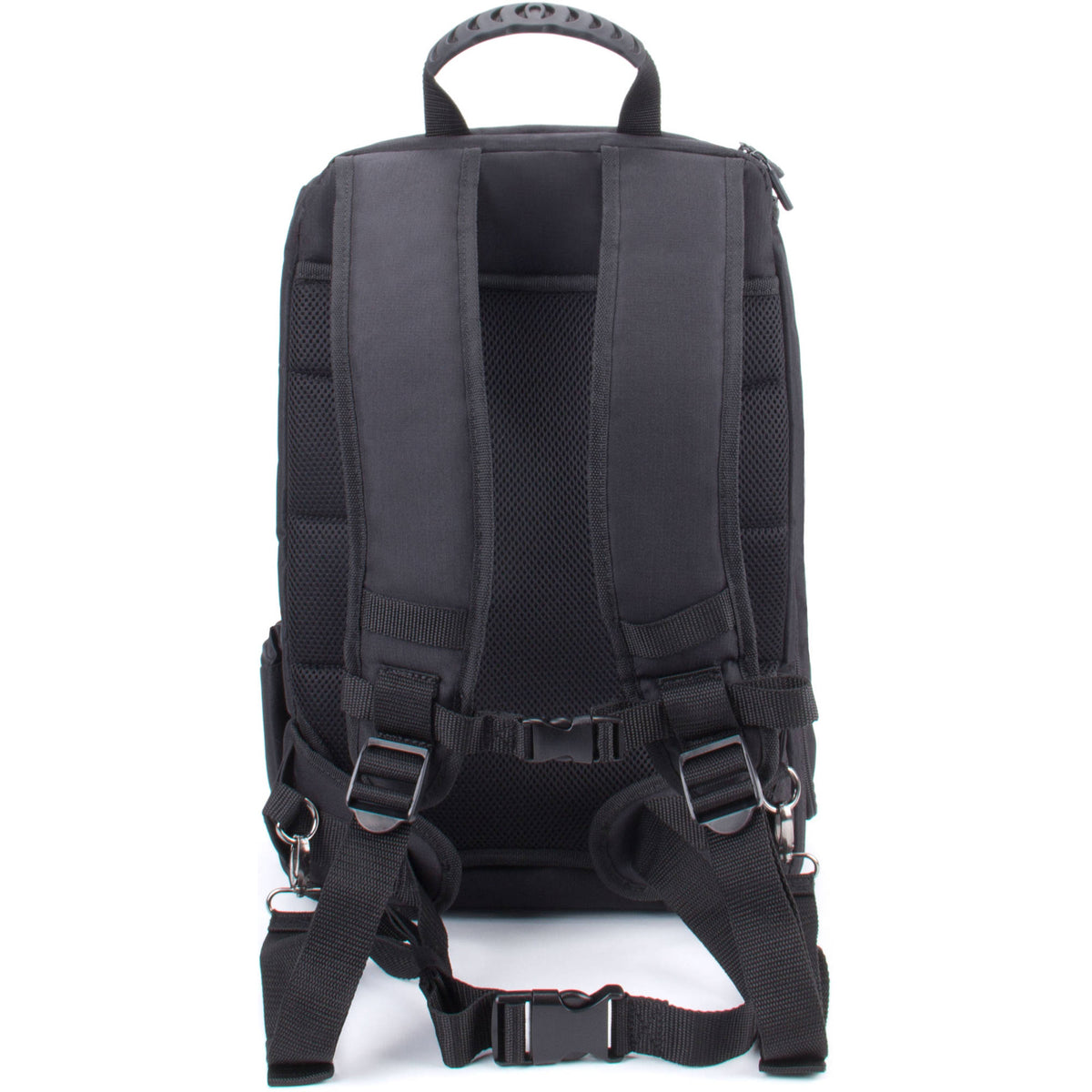 Mochila USA GEAR S17 DSLR (Negro/Naranja interior) - vista frontal