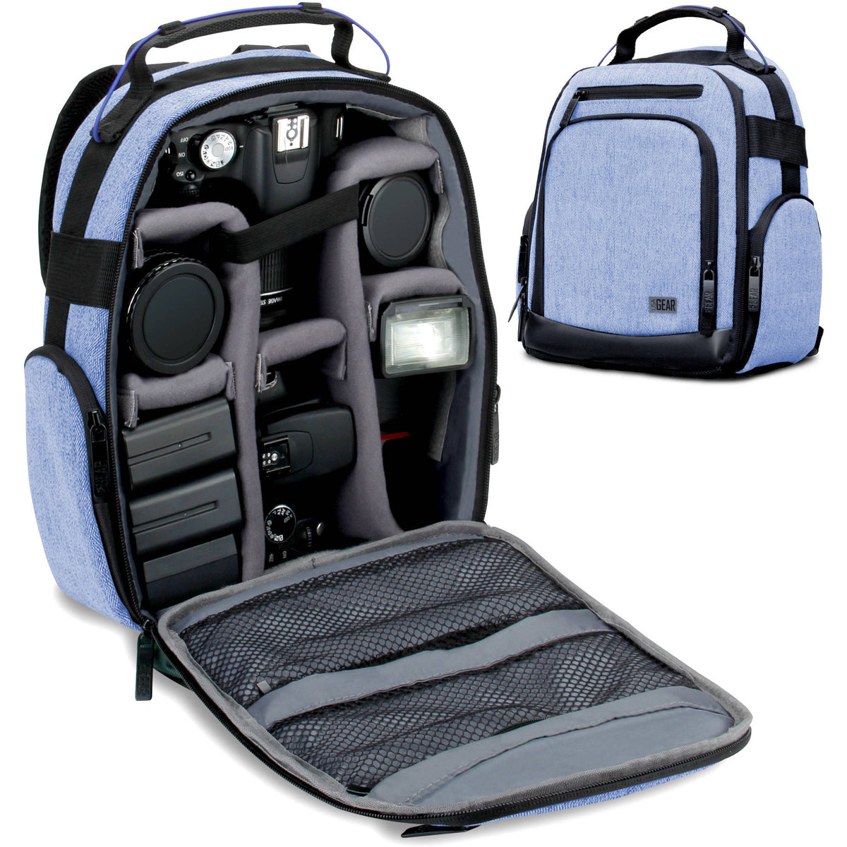 Mochila USA GEAR U-Series UBK (Azul) - vista trasera