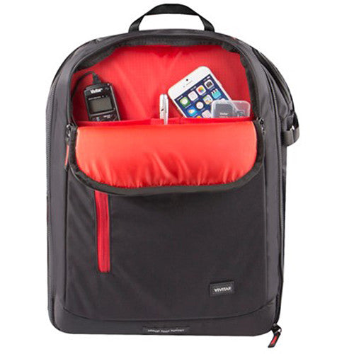Mochila Vivitar DKS-42 Multi-Chamber (Negro) - vista trasera