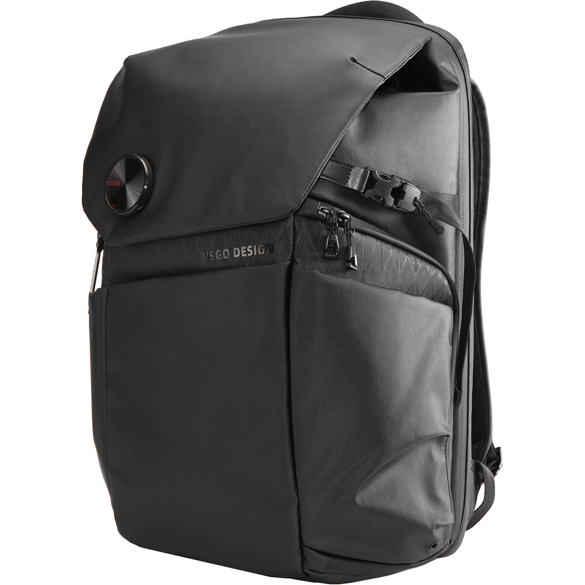Mochila VSGO Negro Snipe (25L) - puertos y conexiones