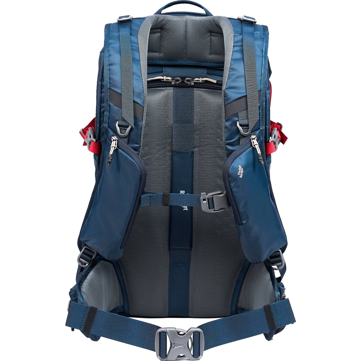 Mochila VSGO Pocket Ranger con inserto para cámara (35L, Azul Marino) - vista frontal