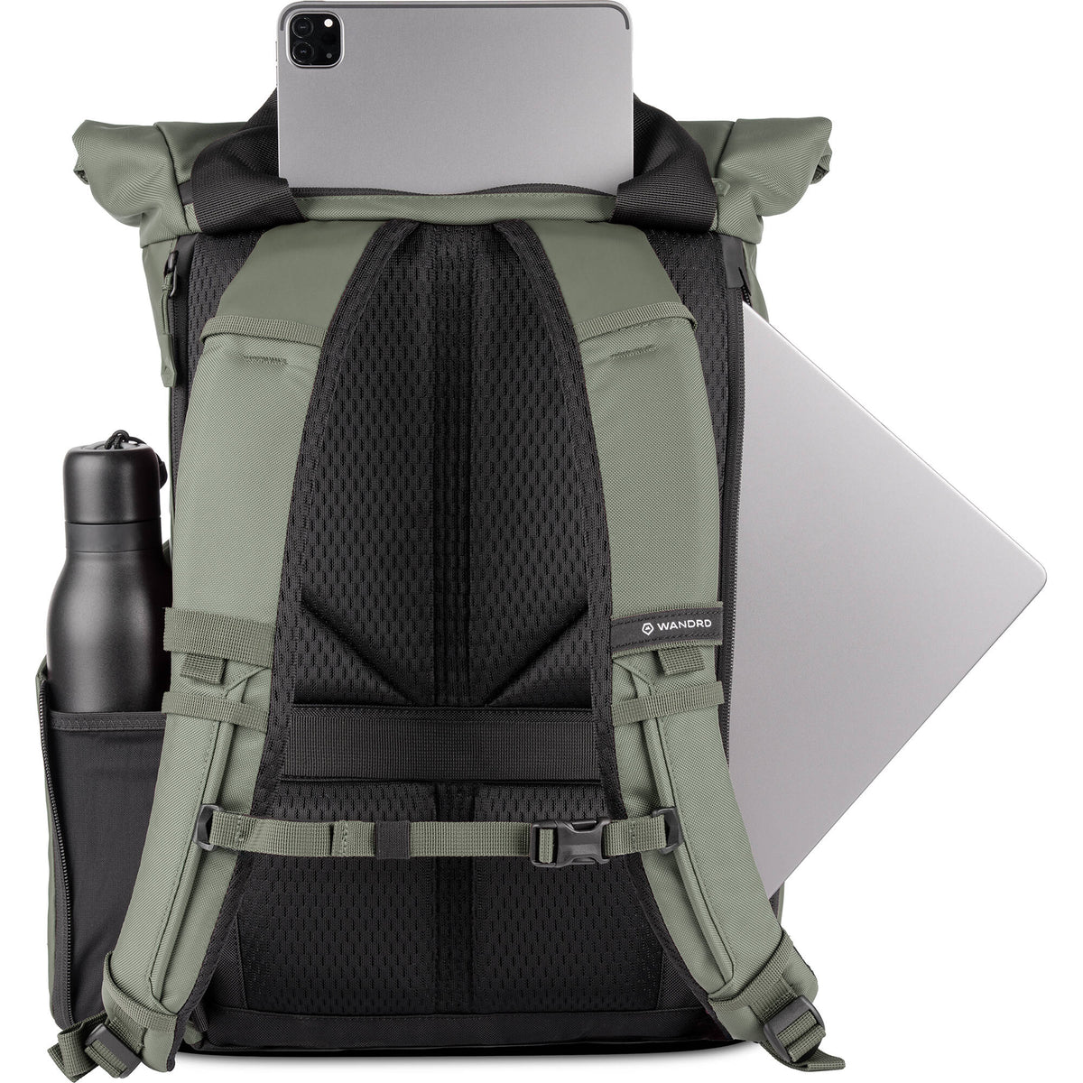 Mochila WANDRD PRVKE (Wasatch Verde, 15L) - vista trasera