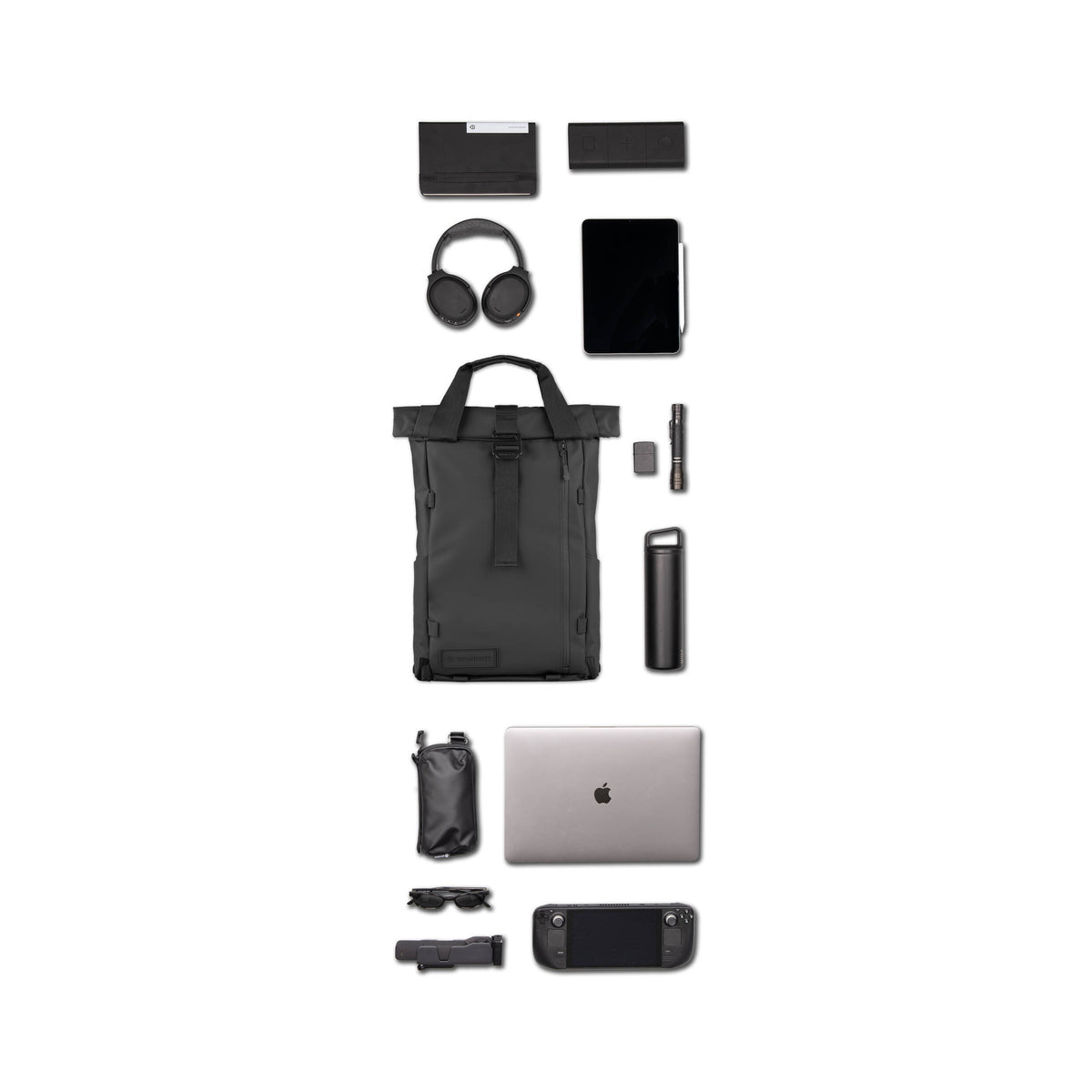 Mochila WANDRD PRVKE (Wasatch Verde, 15L) - contenido de la caja
