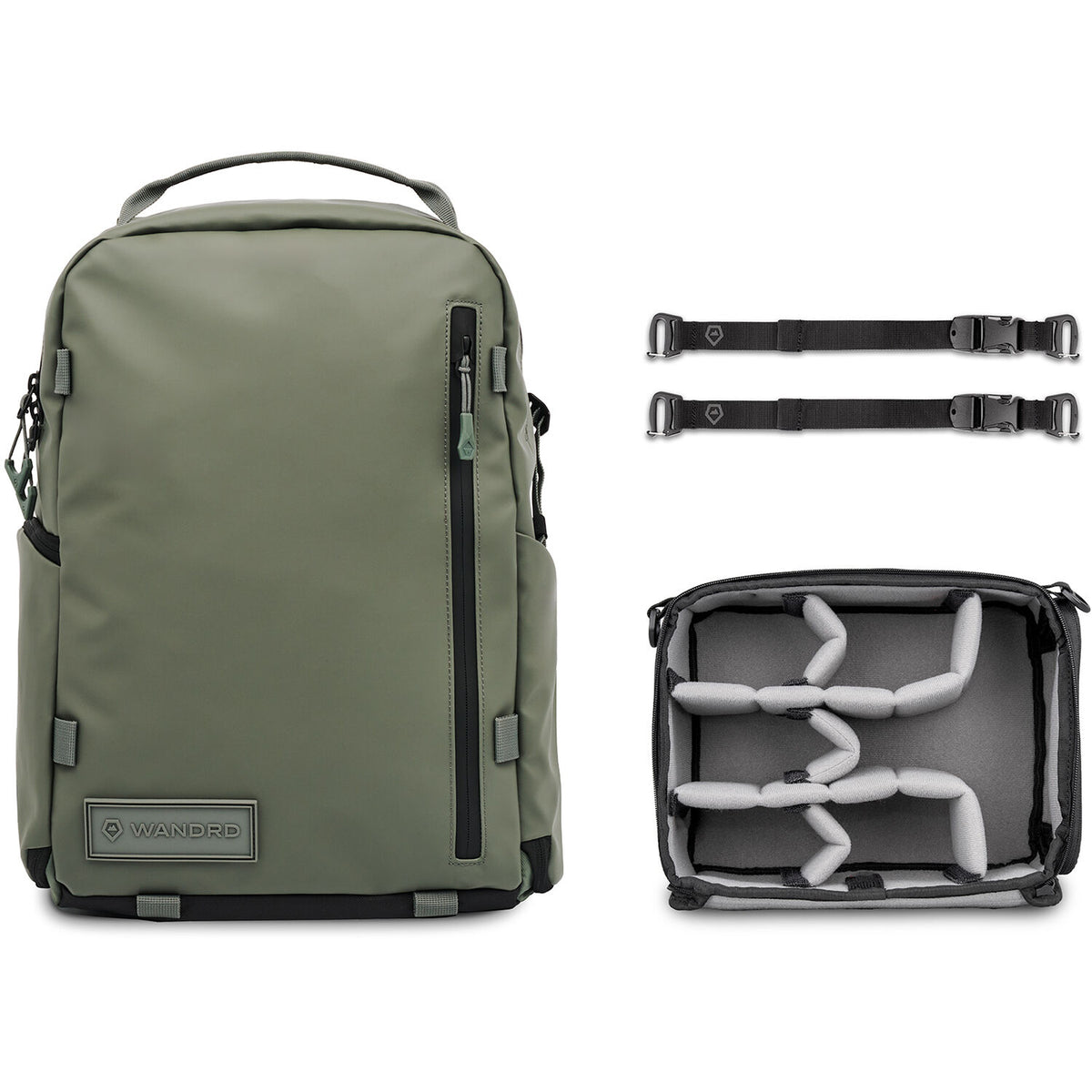Mochila WANDRD PRVKE Zip Photo Bundle (Wasatch Verde, 21L) - vista principal