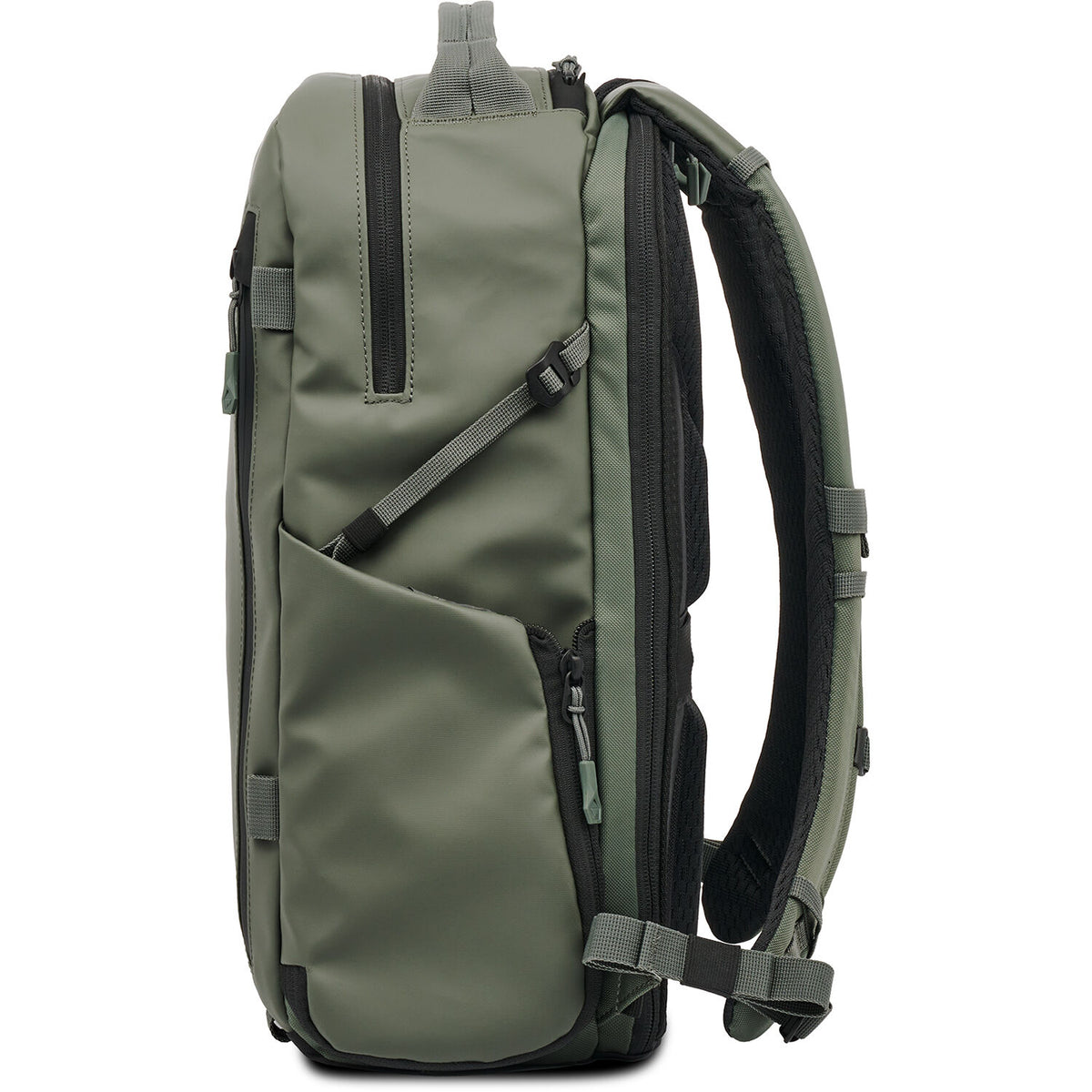 Mochila WANDRD PRVKE Zip (Wasatch Verde, 31L) - vista trasera