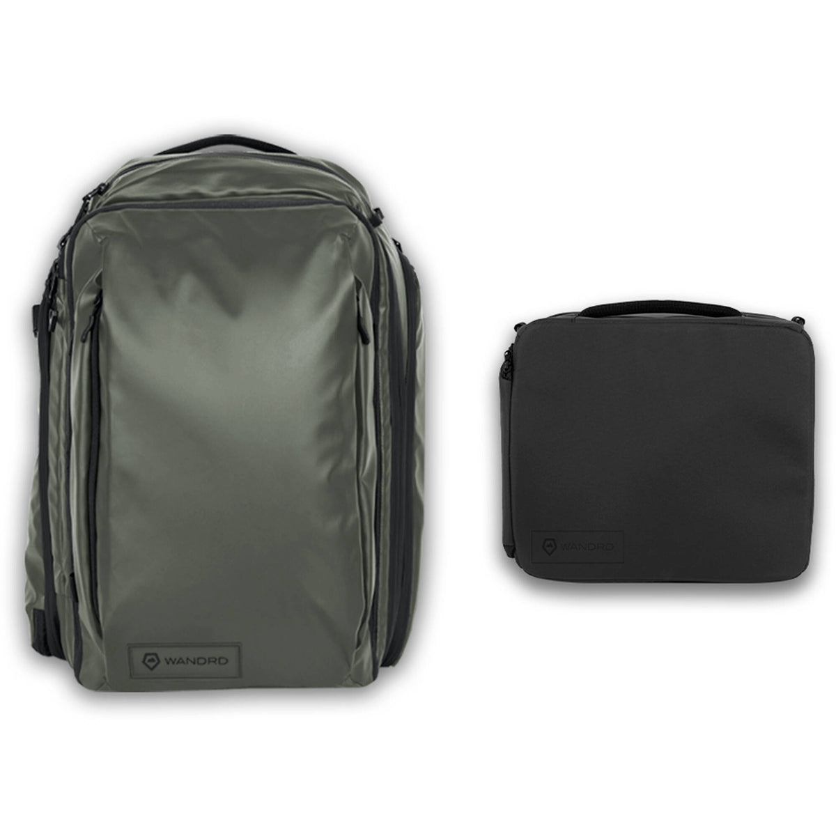 Mochila WANDRD Transit Travel con Essential Plus cubo para cámara (Wasatch Verde, 45L) - vista principal