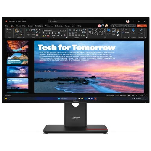 Monitor LED Lenovo ThinkVision T27QD-40 27" Class WQHD - 16:9 - Negro eclipse - 68.6cm (27") - Garantía: 3YR - imagen 1