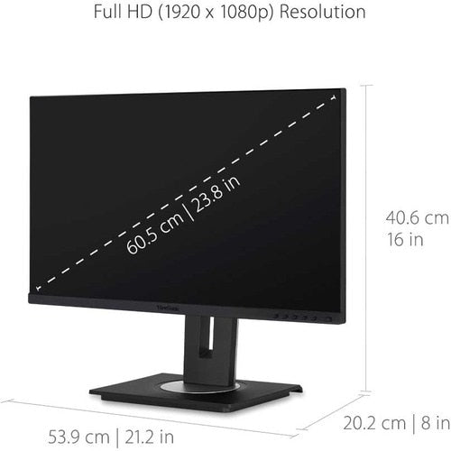 Monitor LED ViewSonic Graphic VG2456 24" Clase Full HD - 16:9 - Negro - 60.5cm (23.8") Viewable - Tecnología c - imagen 9