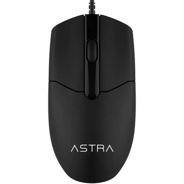 Mouse Astra GM124BK negro - vista superior