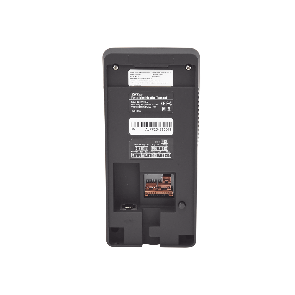 Terminal multimedia con Reconocimiento Facial Zkteco MULTIBIO-800-V2