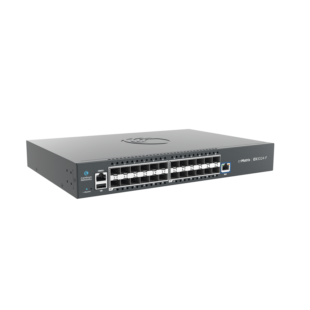 Switch cnMatrix EX3024F Ideal para Distribución Cambium Networks MXEX3024XFXA00 24 puertos