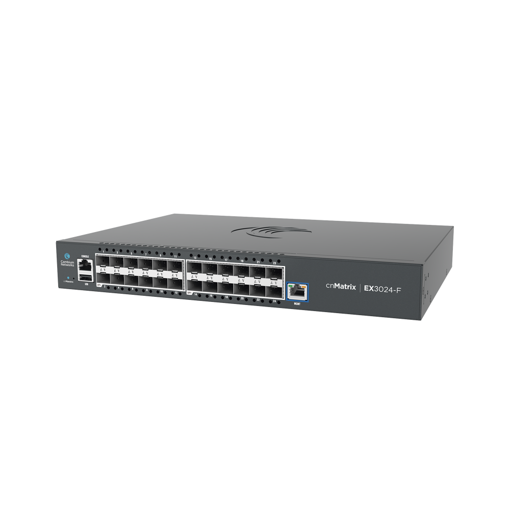 Switch cnMatrix EX3024F Ideal para Distribución Cambium Networks MXEX3024XFXA00 24 puertos
