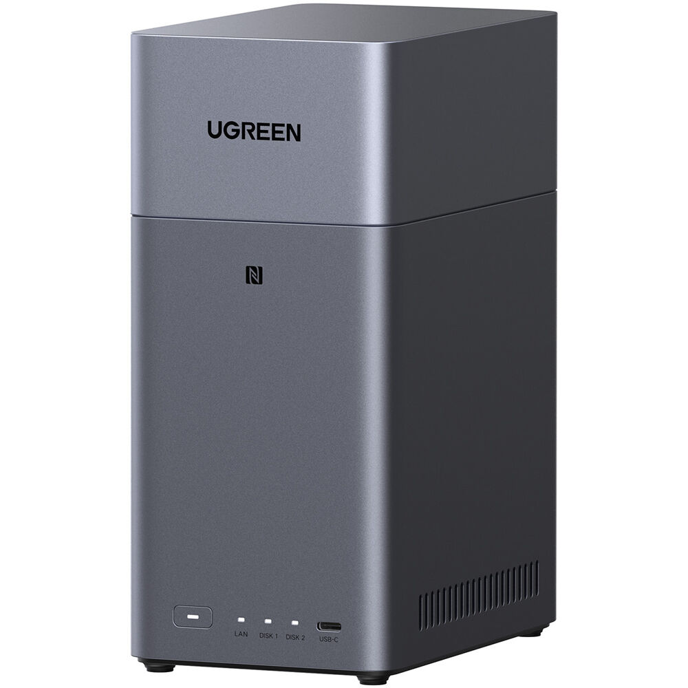 NAS UGREEN DH2300 NASync 2-Bay NAS - puertos y conexiones