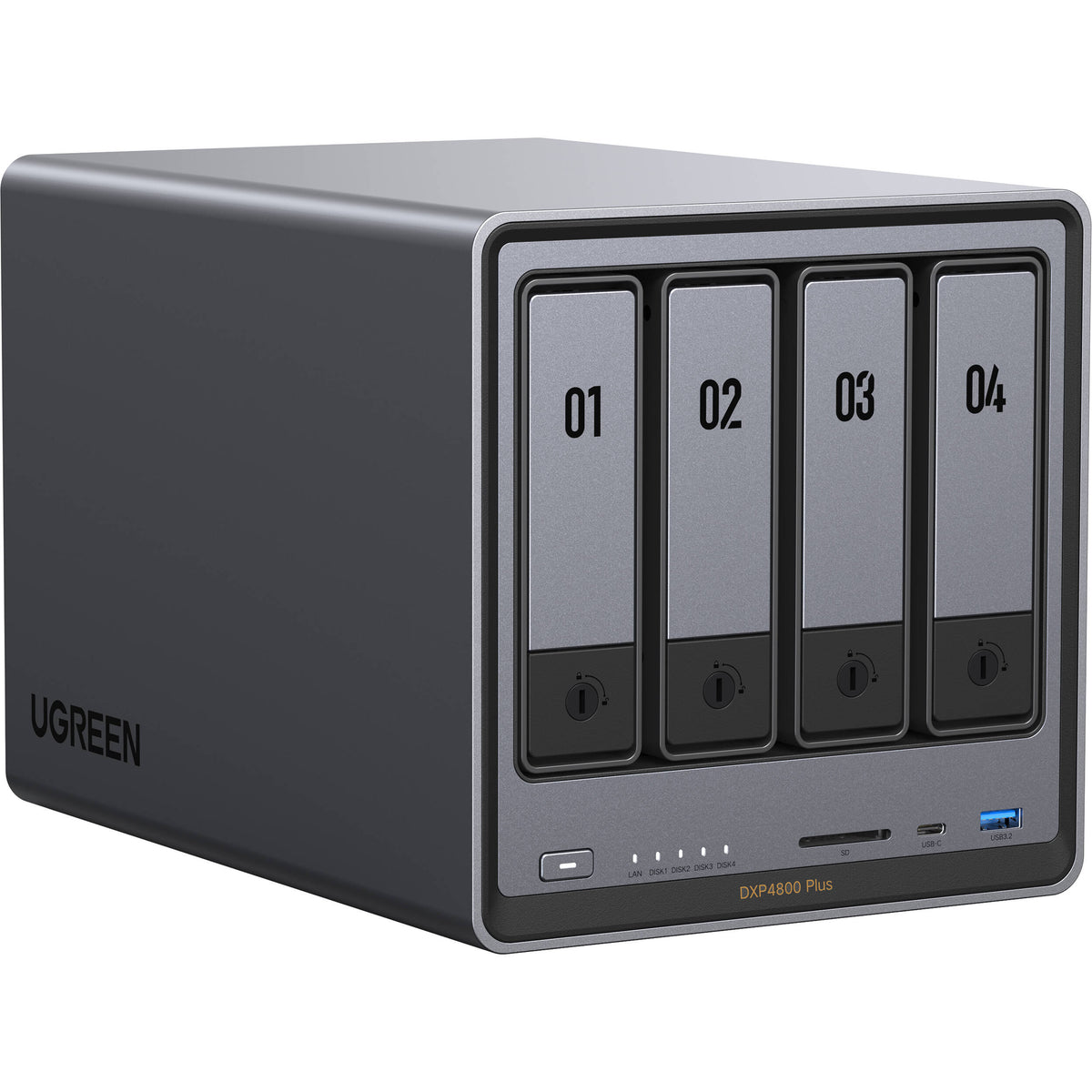 NAS UGREEN NASync DXP4800 Plus 4 Bays and 2 M.2 Slots NAS - vista principal