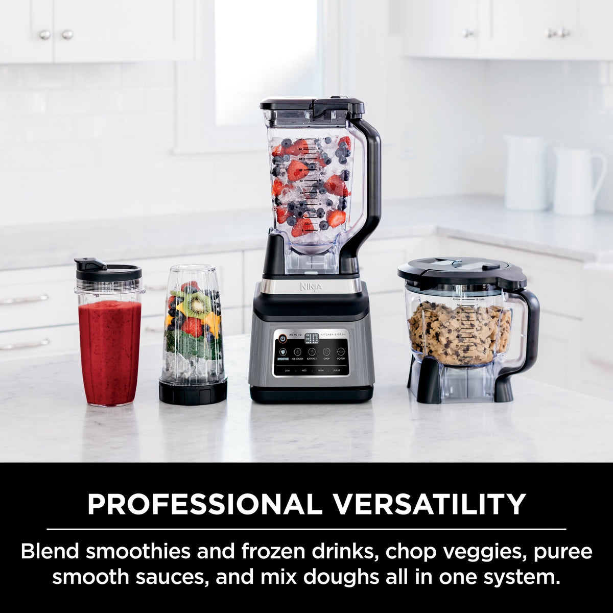 Licuadora Ninja Professional Plus Kitchen System BN801 — jarra y accesorios