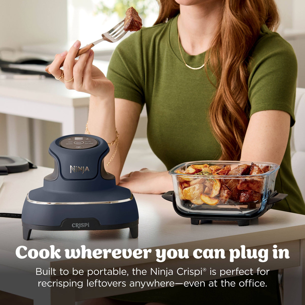 Freidora de aire de vidrio Ninja Crispi FN101GY — imagen 10