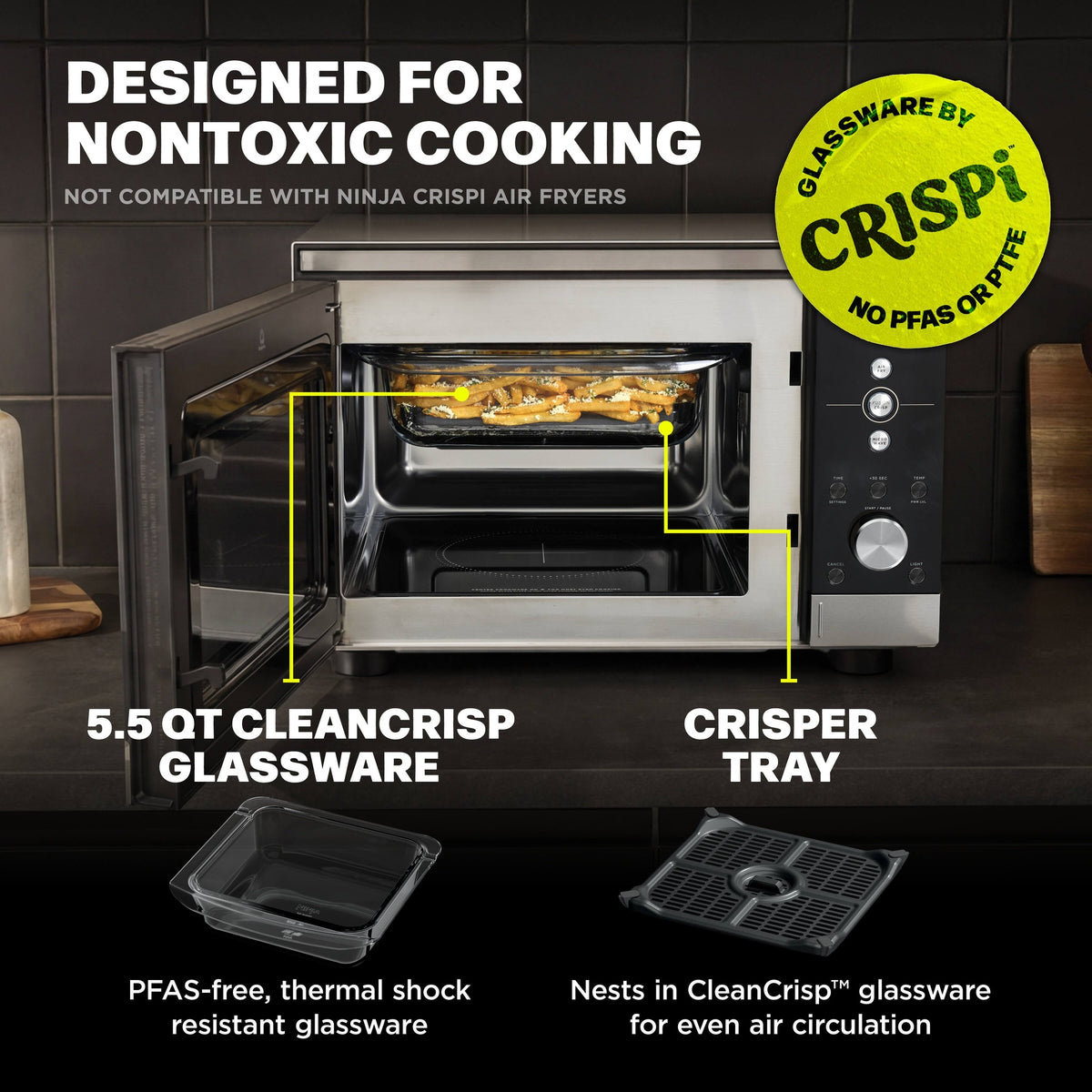 Microondas y freidora de aire Ninja Crispi FusionCrisp MW101 — imagen 8