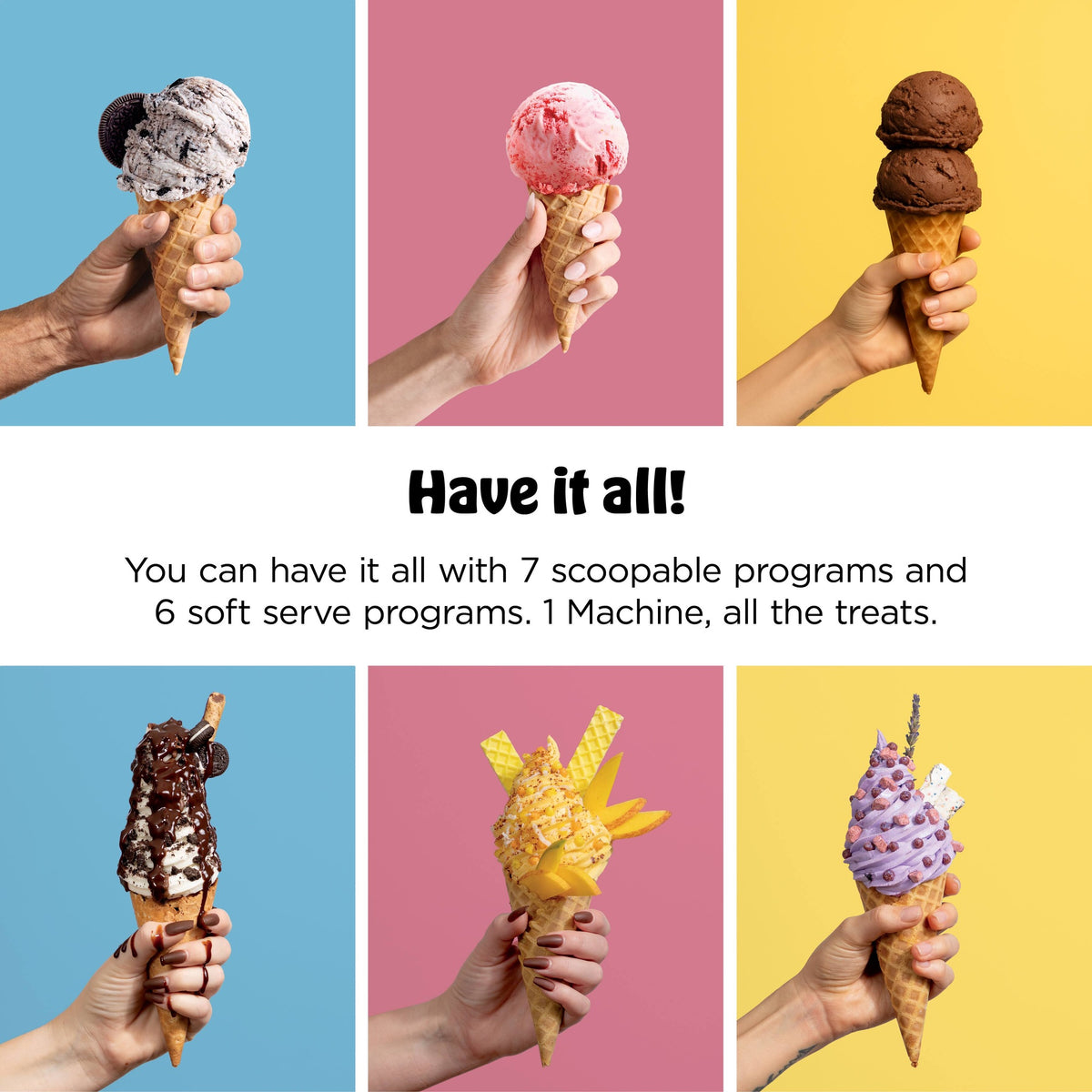Máquina de helado Ninja CREAMi Scoop & Swirl NC701 — imagen 4