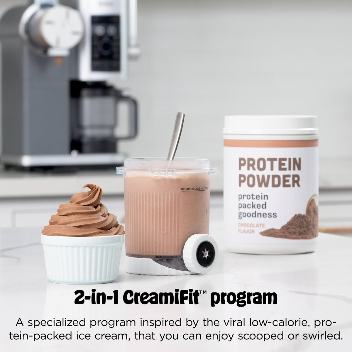 Máquina de helado Ninja CREAMi Scoop & Swirl NC701 — imagen 8