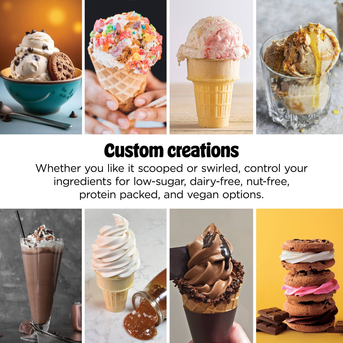 Máquina de helado Ninja CREAMi Scoop & Swirl NC701 — imagen 10