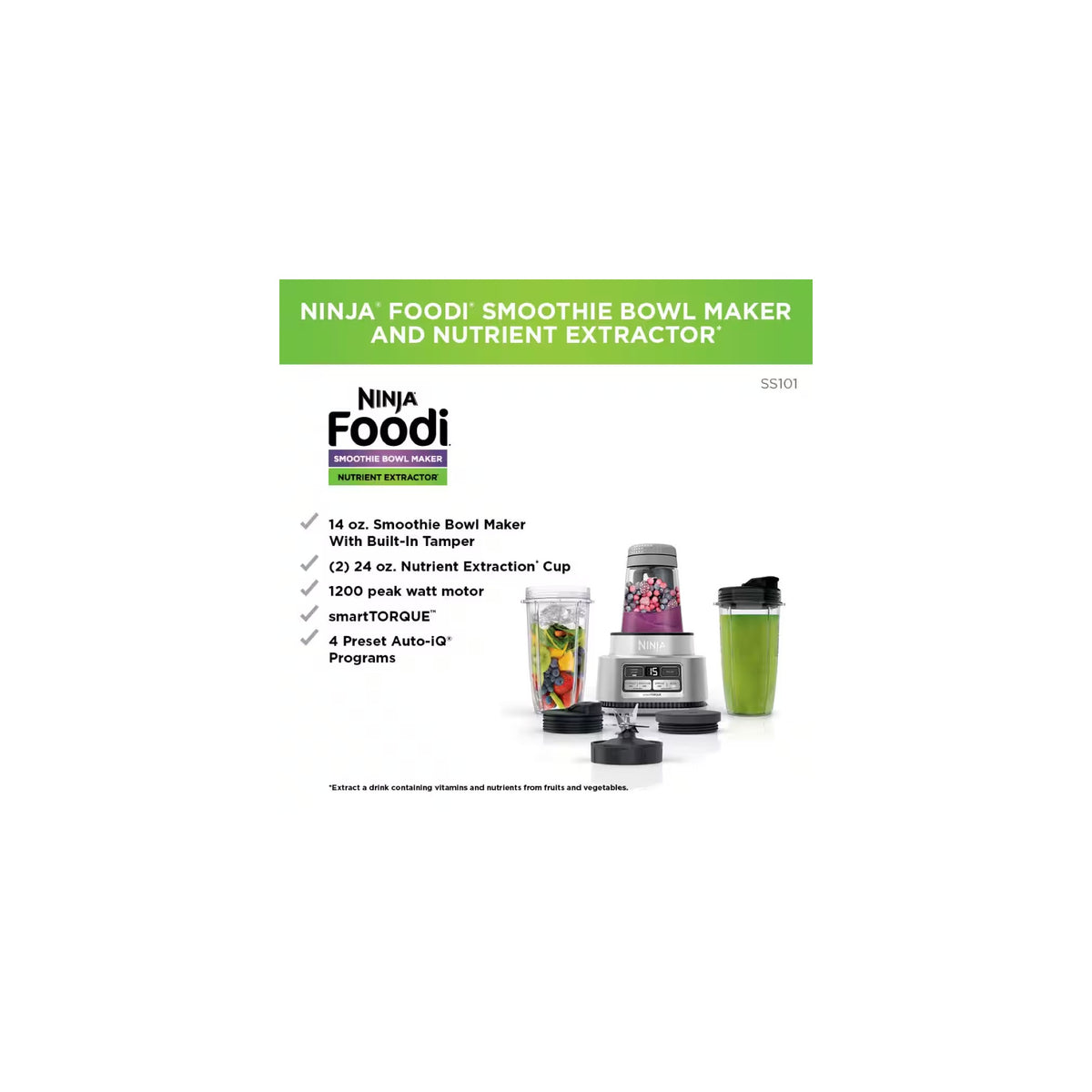 Licuadora Ninja Foodi Smoothie Bowl Maker SS101 — imagen 11