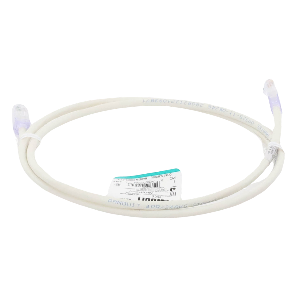Cable de parcheo UTP Categoría 6 Panduit NK6PC5Y 1.5 m Blanco