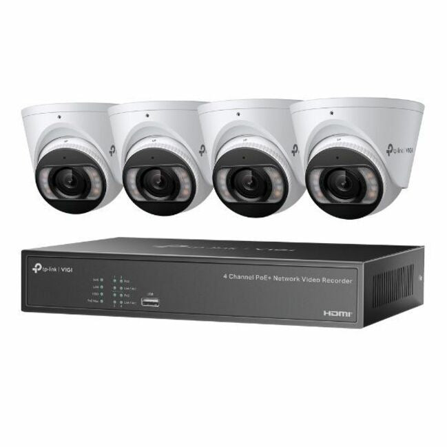 NVR VIGI VIGI 4MP Full-Color Turret IPC & 4 Channel PoE+ NVR KIT - vista 2